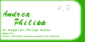 andrea philipp business card